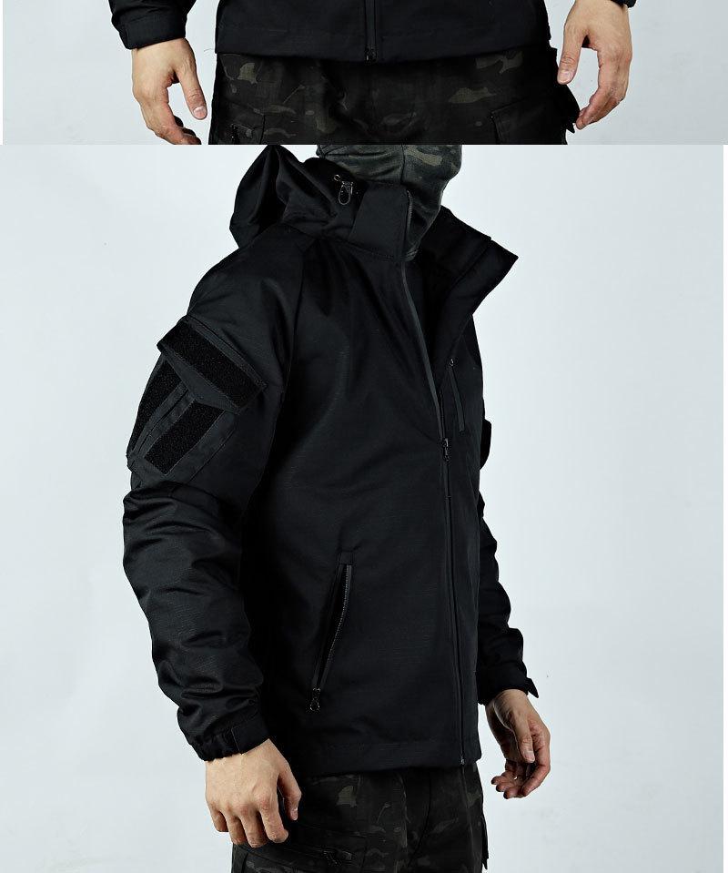 Pánská venkovní taktická bunda a kalhoty - Vodotěsné, odolné proti opotřebení, vojenská výbava pro jaro a podzim