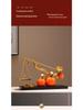 Luxury Ruyi Chinese Persimmon Ornament - Premium Living Room & Entryway Decoration, Perfect for Housewarming & Annual Gift Celebrations.