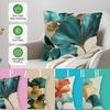 Ginkgo Leaf Cushion Cover Pillowcase Printed Polyester 45X45Cm Throw Pillowcover Decorative Sofa Cushion Pillowslip Home Decor