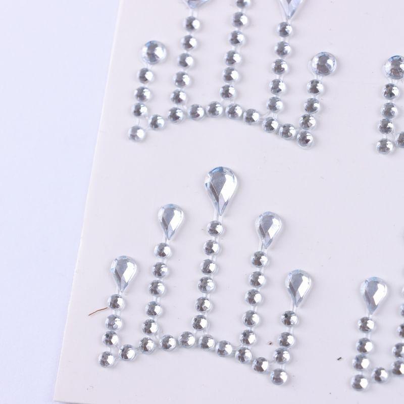 Malnia Home - Teardrop Rhinestone Face Makeup Jewels Sticker