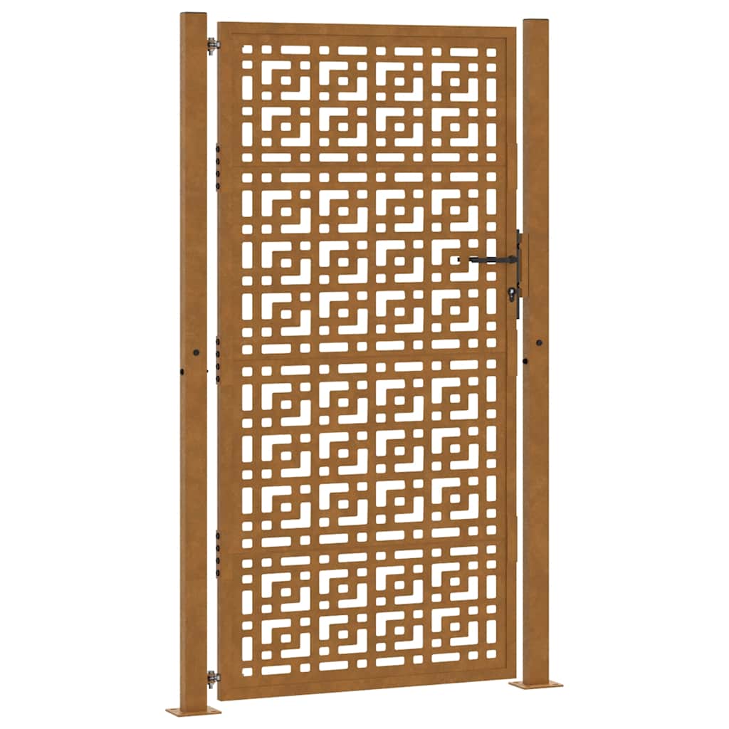 Garden Gate 100 X 175 Cm Weathering Steel Cross Design