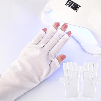 1 paio di guanti UV per unghie, professionali, di lunga durata, utili, mini guanti per lampada con smalto gel per la casa