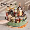 Plastic Spice Organizer 360 Degree Rotating Rack Lazy Susan Turntable Durable Kitchen for Cabinet Pantry Seasoning Bottle Holder Countertop