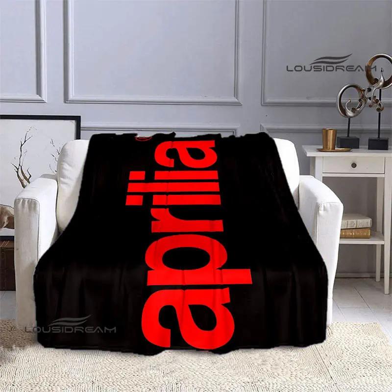 Aprilia Motorcycle Logo Printed Blanket Children's Warm Blanket Soft and Comfortable Blanket Home Travel Blanket Birthday Gift
