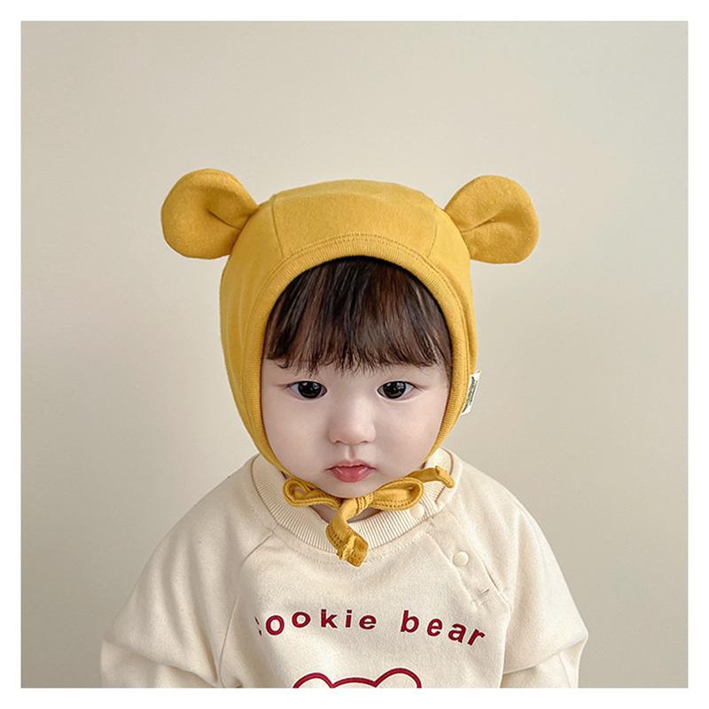 

Cartoon Ear Baby Knitted Cap Kawai Bear Rabbit Ear Ear Protection Cap New Winter Baby Earmuffs Yellow Bear