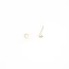 Felt&Son Small Heptagon Line Earrings (14k Gold)