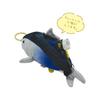 Yamani Sea Creatures Mascot Tuna with Zipper Approx. H16 x W7 x D7.5cm 11559
