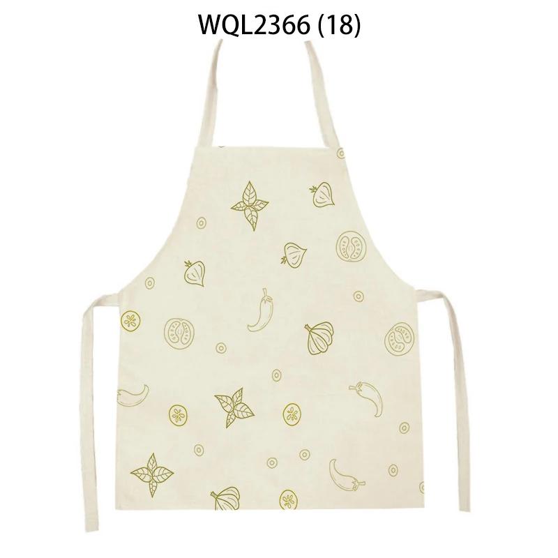 

Vegetable Sleeveless Aprons Onion Carrot Printed Kitchen Apron Women Men Baking Waist Bib Home Cooking Brief Sleeveless Pinafore 47x38cm