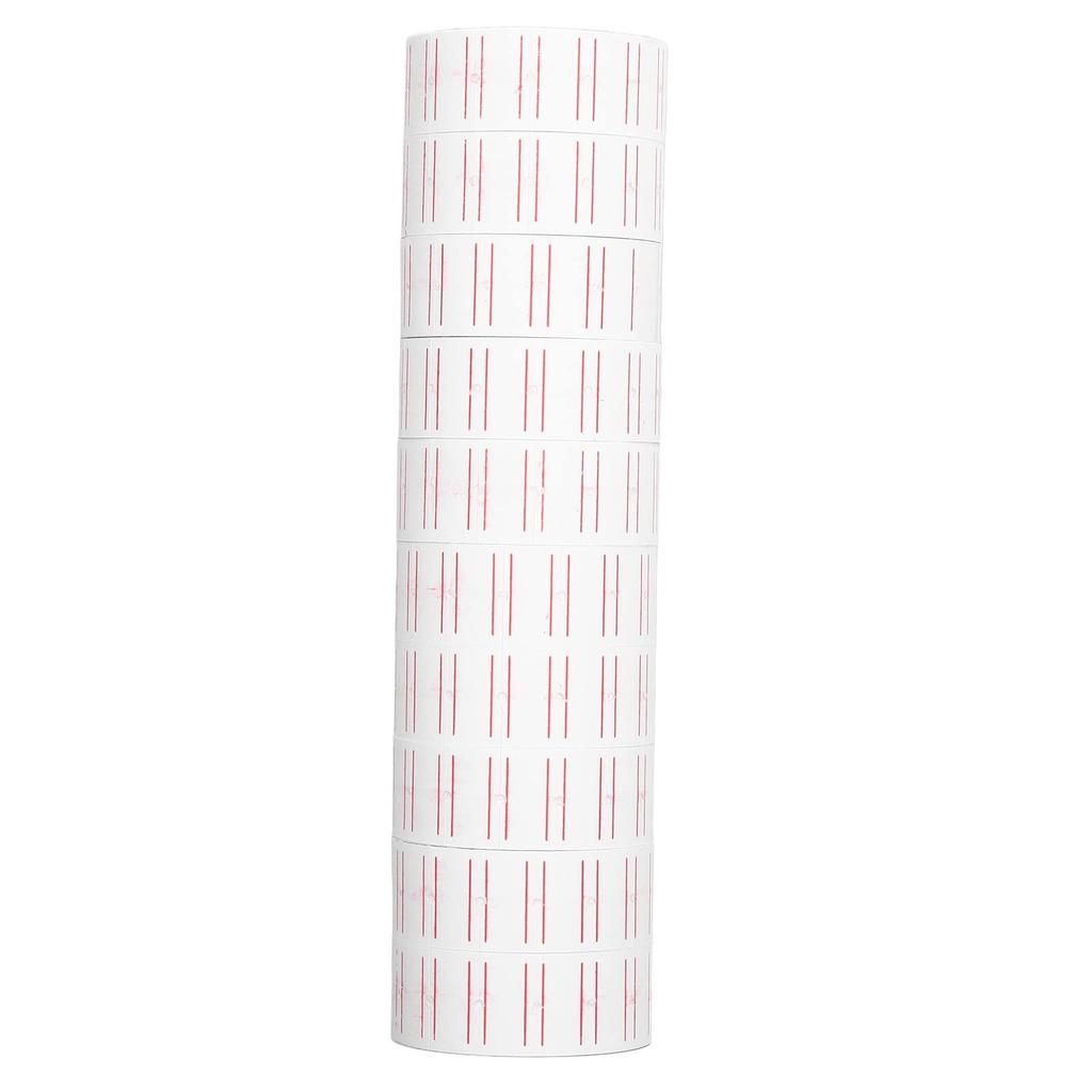 Walfront Price Tag 30 Rolls Tag MX5500 Labeler Price Supermarket Stamp MX5500 Stamp Paper Stickers, (15,000 Sheets), Single-Row Paper, Compatible,