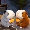 Guinea Pig Plush Doll Cute Stretchable Radish Holding Guinea Pig Doll Child Birthday Gift Doll