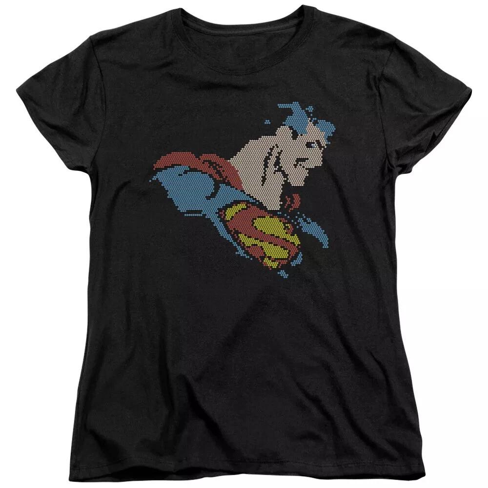 Superman  Lite Brite Superman  Women s T-Shirt XL