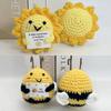 Crochet Bee Positive Potato Office Accessorie Desk Accessorie Crochet Doll Birthday Gift Room Decor Interior Accessories Abeja
