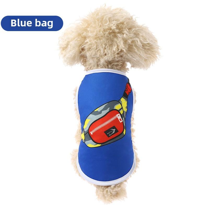 Kitten Dog Corgi Clothes Summer Ultra-thin Non-shedding Pet Clothes, Teddy Bear Pet Vest