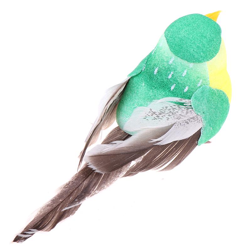 1X falešná simulace ptáků s umělým peřím Dove Feather Decor Decoration Ornament