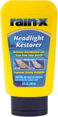 

Rain-X Восстановитель фар 148мл 800001810 – Удаляет помутнение и пожелтение с поверхности прозрачных пластиковых деталей, таких как фары, козырьки,