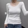2024 Spring Pure Desire Lace Off-Shoulder Long Sleeve Women's Base Layer Top