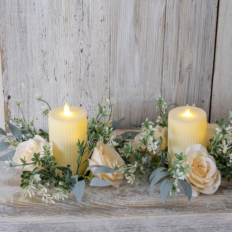 25cm Scene Setting Party Candle Decoration Table Decorations Home Decor Elegant Mini Wreath Noble Multi-Color