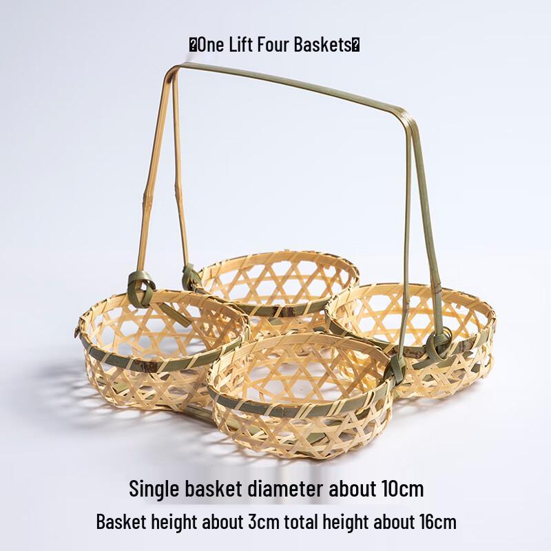 Набор многоярусных корзин из бамбука ручная работа 3170₽