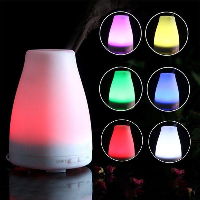 

Увлажнитель воздуха Светодиодный Ультразвуковой Очиститель воздуха Аромадиффузор для эфирных масел Ароматерапия 100ml