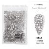 Nail Art Flat Bottom Drill Transparent Drill Ab Drill Nail Drill Diy Nail Ornament Nail Art Ornament Rhinestone