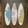 Wooden Plank Wall Hanging Sign Summer Themed Hawaiian Tropical Hibiscus Flower Wall Decoration Pineapple Sea Turtle Door Sign