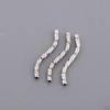 20 Pieces Style Alloy Tube Noodle Beads 1.3mm DIY Jewelry Twisted Spacer Loose for
