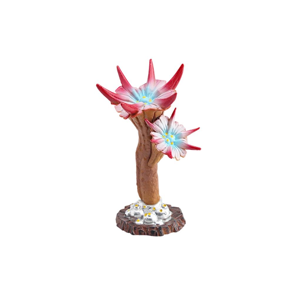 Fake Plant Model Wild Plant Scene Sand Table Decoration Piece Flytrap Poisonous  Spore Needle Flower