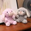 British Sweet Little Rabbit Trumpet Plush Doll – Cute and Soothing Bedside Toy