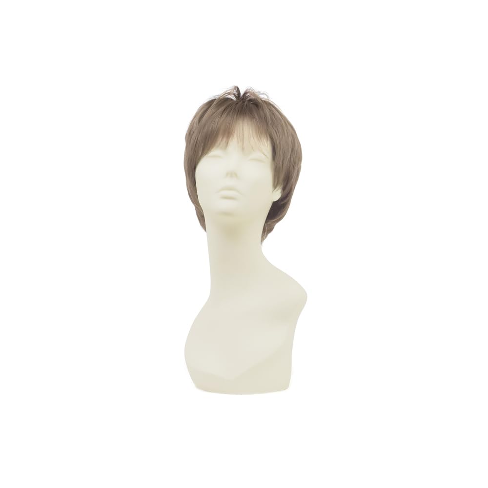 Priscilla Hat Wig Relax Very Short Wig Dusty Milk Tea BO-06 TDMT/Heat-resistant
