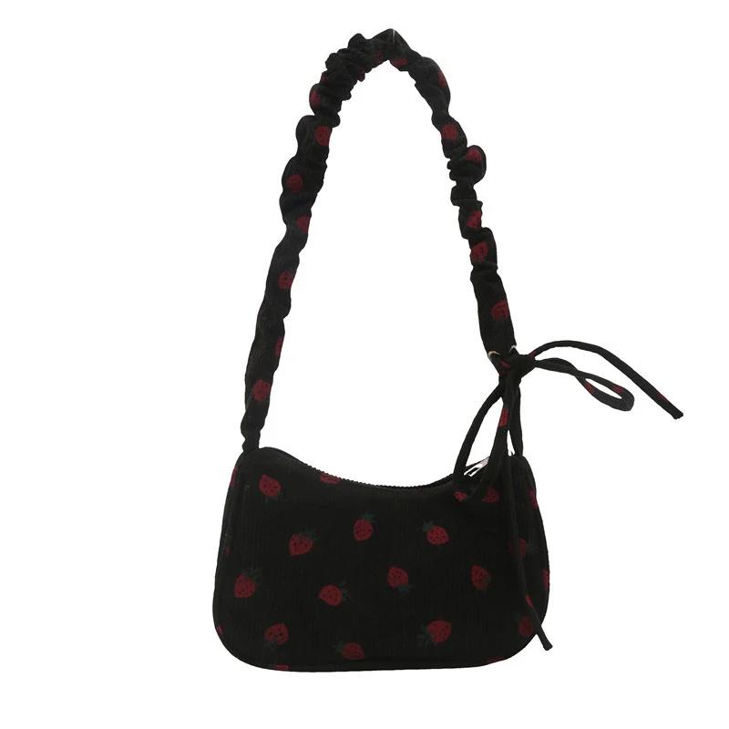 

Women s Shoulder Small Bag New Style Tide Summer Cute Strawberry Small Square Bag Versatile One Leisure Crossbody Bag чёрный