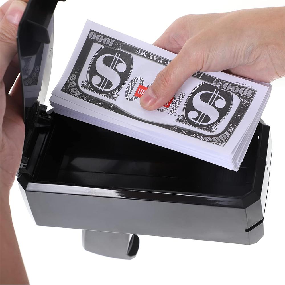 Pistola Spara Soldi Nera con 100 Pezzi di Scena per Matrimoni Compleanni Addio al Nubilato