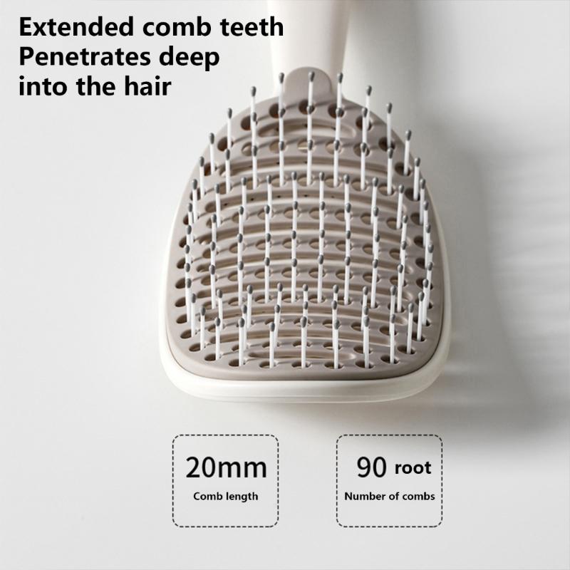 Ergonomic Detangle Hairbrush With Soft Bristles And Ventilation Hairdressing Tool Styling Comb For Faster Drying