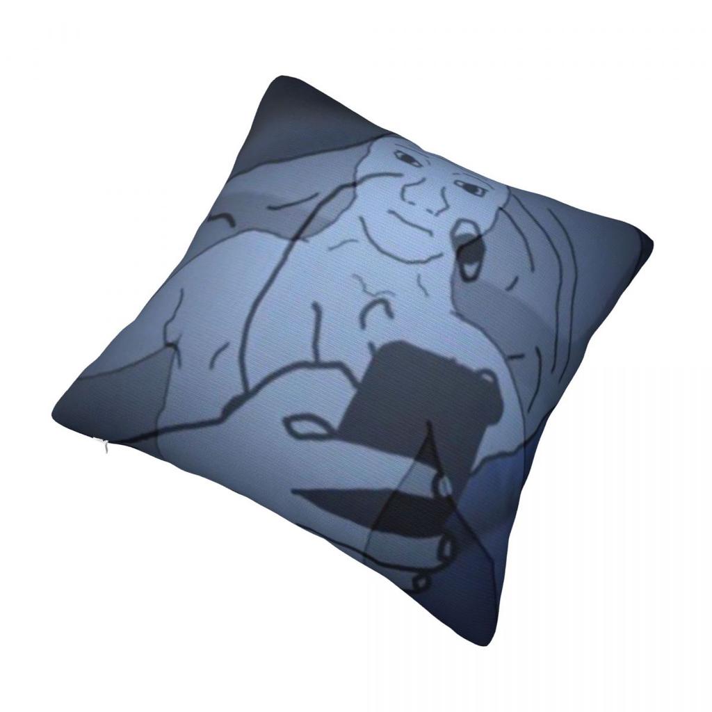 Wojak Meme Printing Pillowcase Cushion Cover Pillow Covers New Style Seat Decor Zippered Multiple Sizes