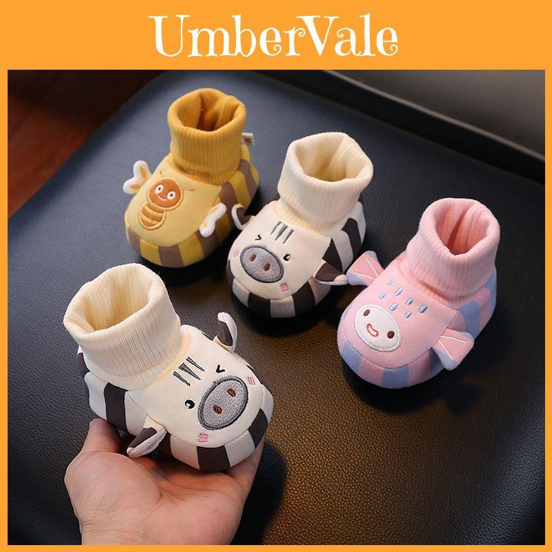 Baby Winter Fleecelined Cotton Socks Shoes For Infants With Breathable Design