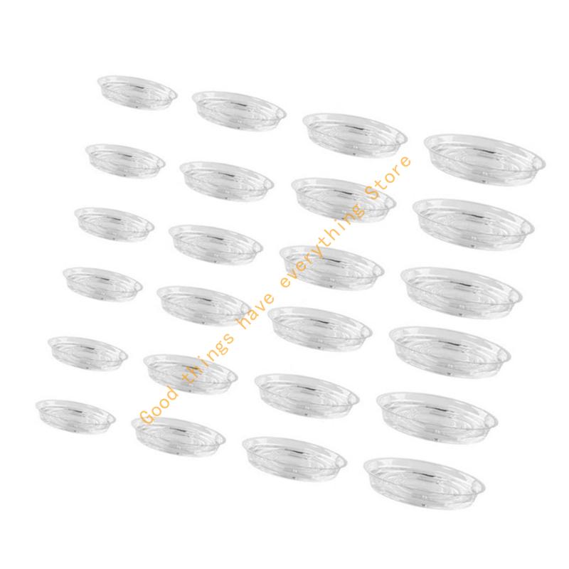 

24pcs Round Plant Pots Drip Trays Keep Indoor Floor Clean And Dry for Succulents 55KF CN