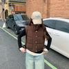 High-waisted corduroy cotton vest women's autumn and winter down cotton vest vest jacket Korean bread clothes
