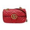 [Pre-Owned] GG Marmont Matelassé Mini Bag 'Red' - Very Good #SFGN0V