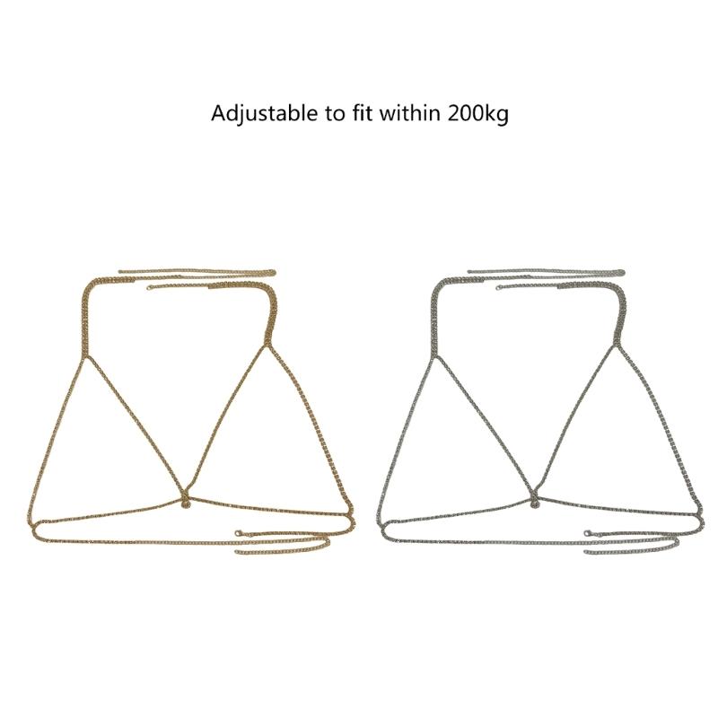 Bikini Catena Reggiseno Staffa Petto Catena Reggiseno Collana Catena Corpo Sexy Strass Gioielli Corpo Reggiseni Collana Catena Petto Reggiseno