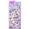 4pcs Kawaii Sanrio 3D Relief Stickers Cinnamoroll My Melody Crystal Decals Waterproof Cute Cartoon Jelly Sticker Toys Gifts