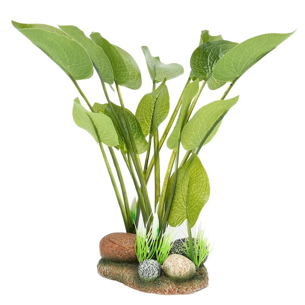 Аквариум из синтетической смолы, искусственные яркие имитации камней, водные растения для рыб, декорация ландшафта