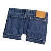 Faltbare Kurze Jeans Geldbörse Retro Jeans Kartenetui Bargeld Münzbörse mit Mehreren Kartenfächern Fächern Geschenk für Männer Frauen