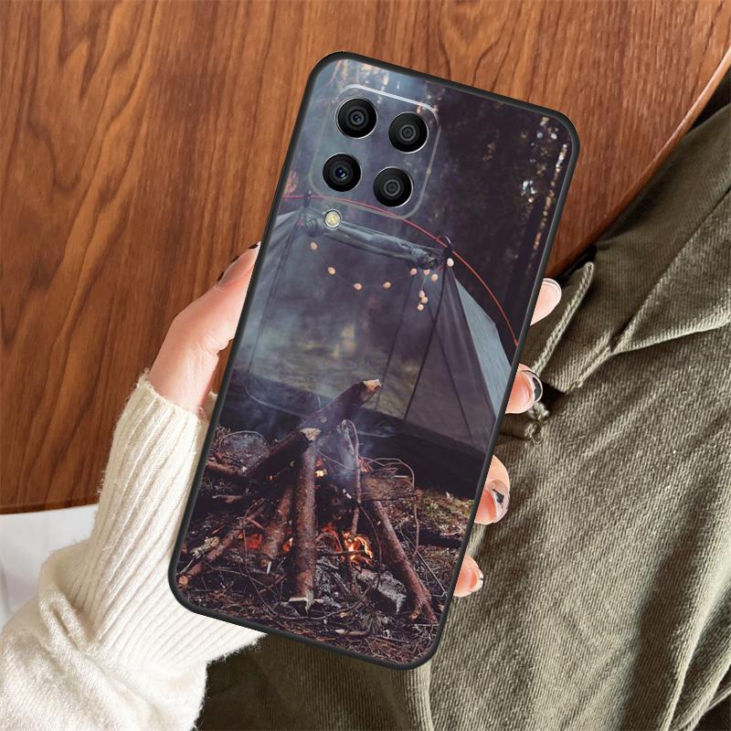 Funda Camping Naturaleza Montaña Para Samsung Galaxy M14 M34 M54 M12 M32 M52 M15 M11 M13 M06 M16 M36 M56 M31 M53 M35 M55