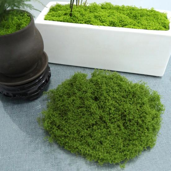 30/100G Artificial Green Moss DIY Crafts Indoor Plants Fairy Gardens Table Centerpieces Fish Tanks Microlandscape Decorative Fake Moss