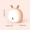 Cute LED Pet Night Lights for Kids Deer Rabbit Nursery Table Lamp 3 Brightness Dimmable USB Rechargeable Bedside Light Baby Gift