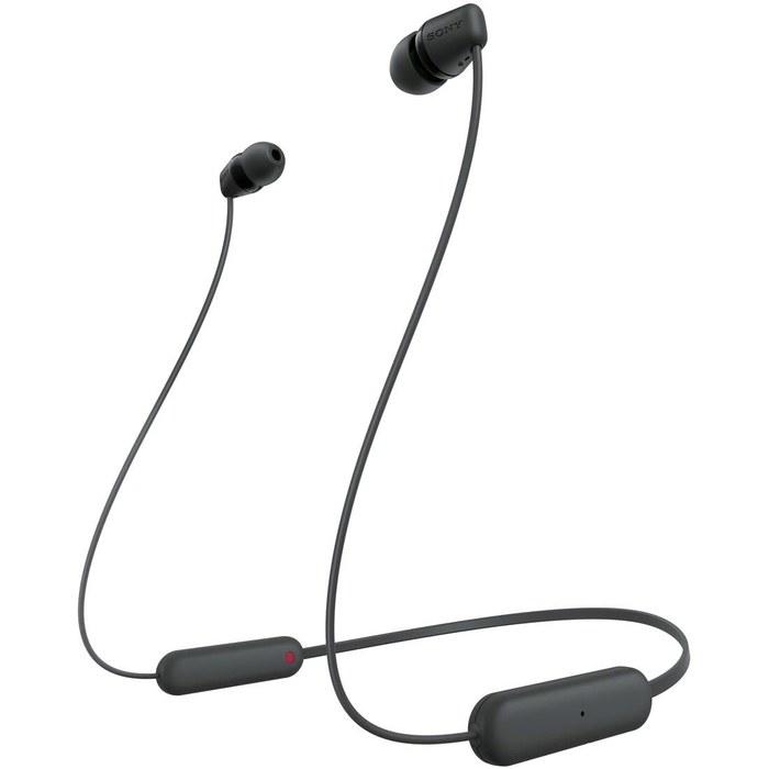 Sony WI-C100 Wireless Earbuds: Bluetooth, 25hr Battery, IPX4, DSEE - Black WI-C100 BZ