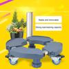 Adjustable Size Plant Stand With Lockable Caster Wheels Durable And Heavy-duty Rolling Plant Stand
