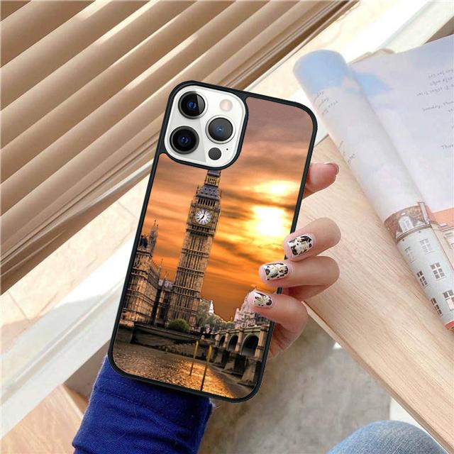 London Eye Eiffel Tower Big Ben Cover For iPhone 17 Air 15 16 14 13 12 Pro Max 11 Pro Max Plus Phone Case Coque