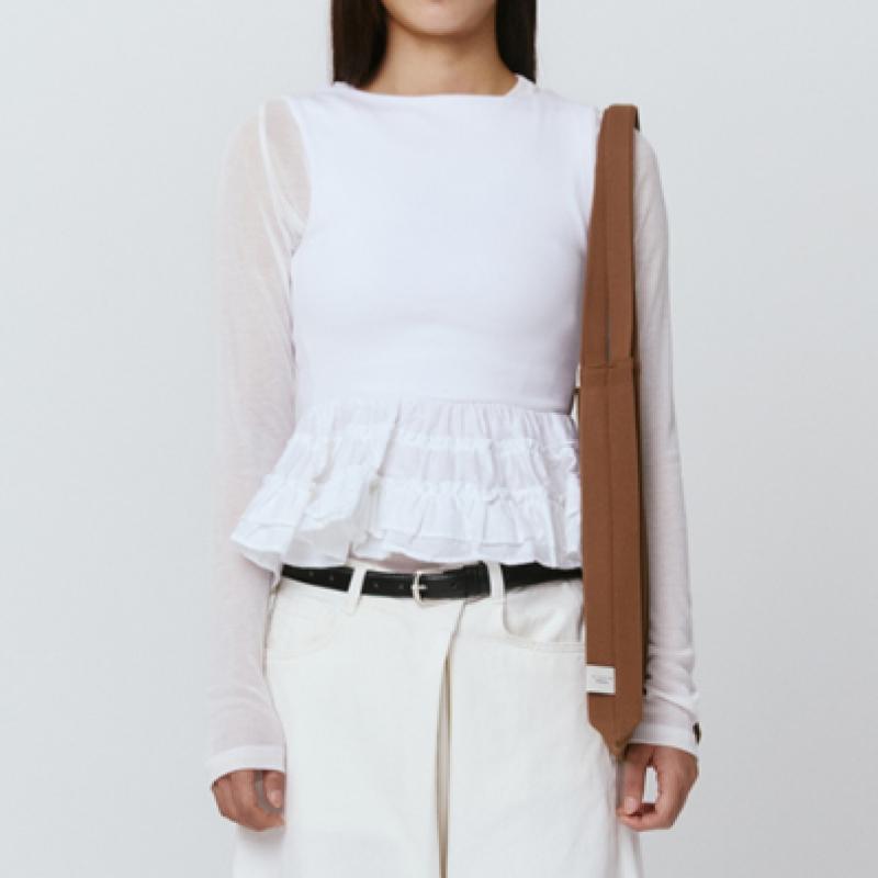 Pleatsmama New Shoulder Bag Camel