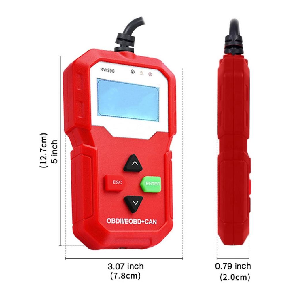 12V 10 Modlu OBD2 Araç Kod Okuyucu Araba Teşhis Aracı Tarayıcı OBDII/EOBD Tarayıcı Tümünü Destekler