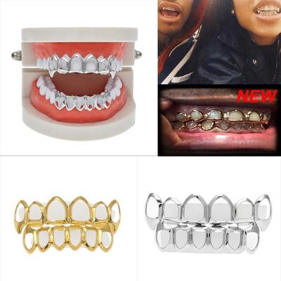 1 Adet Hip Hop Diş Üst Ve Alt Ağız Diş Izgaraları Moda Çıkarılabilir